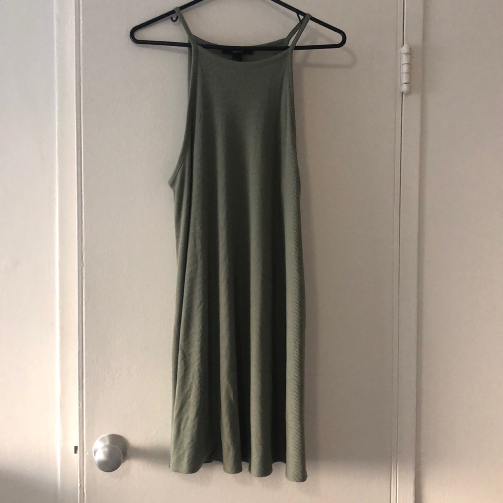 Olive green dress